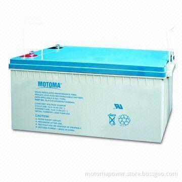 12V 200Ah SLA Battery for Solar System, with Long Service Lifespan and Good Sealing Capability